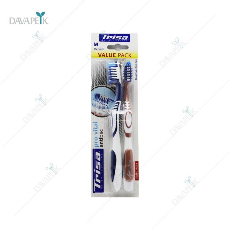بسته‌ بندی مسواک دوتایی تریزا مدل Extra Provital