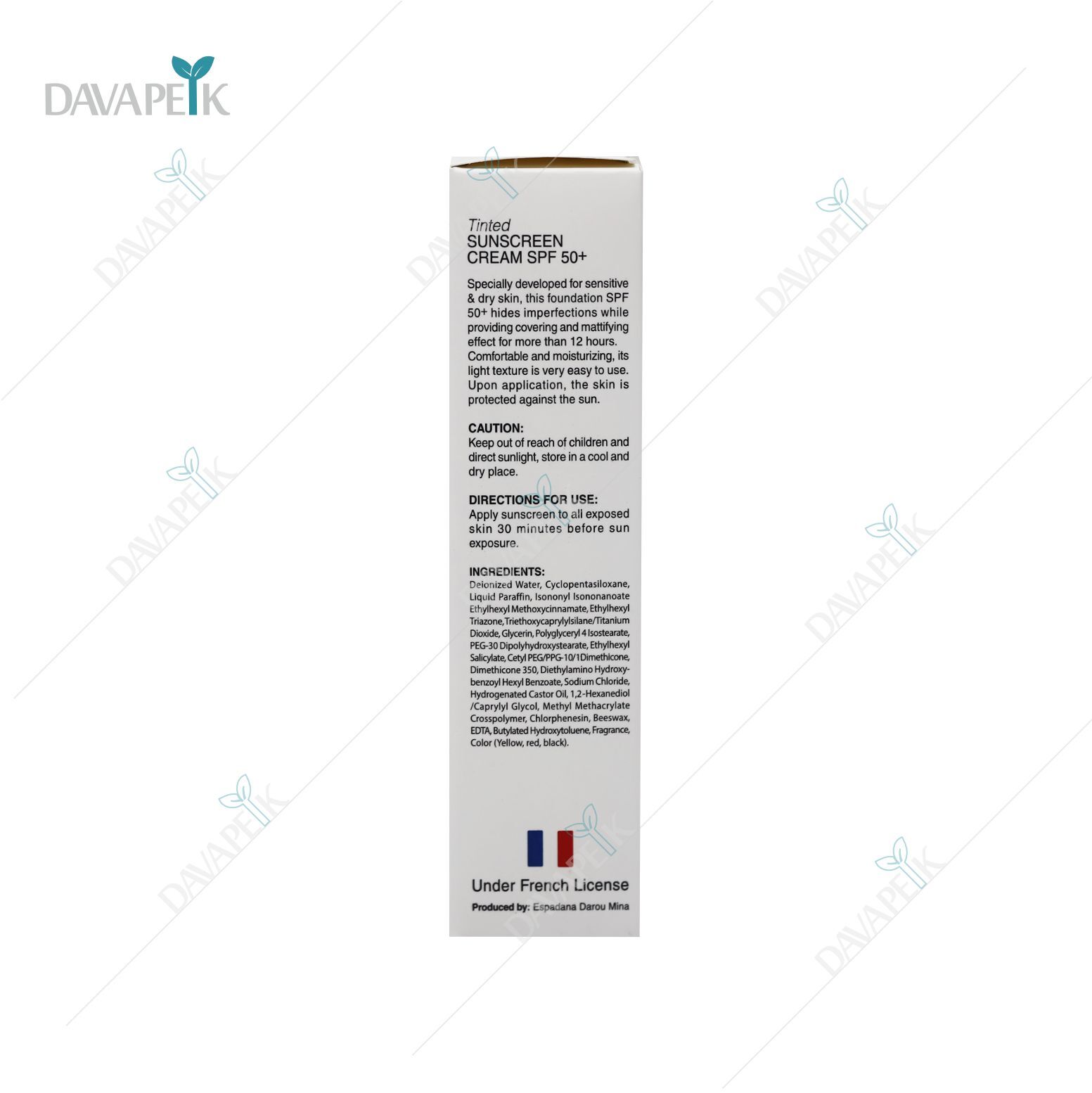 خرید ضدآفتاب بیزانس SPF 50+ رنگ طبیعی از دواپیک