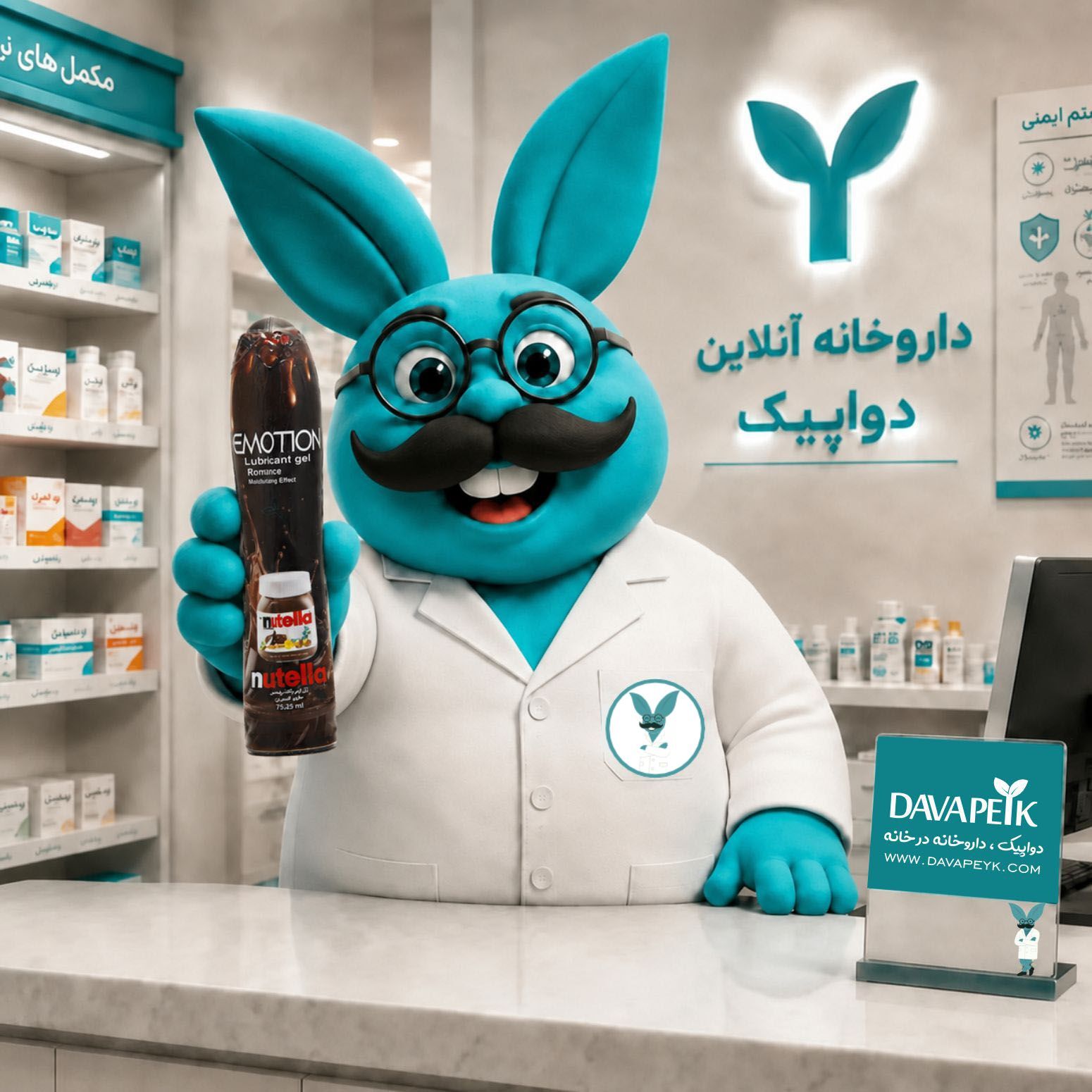  ژل لوبریکانت رومنس ایموشن با رایحه نوتلا در دستان دوادد 