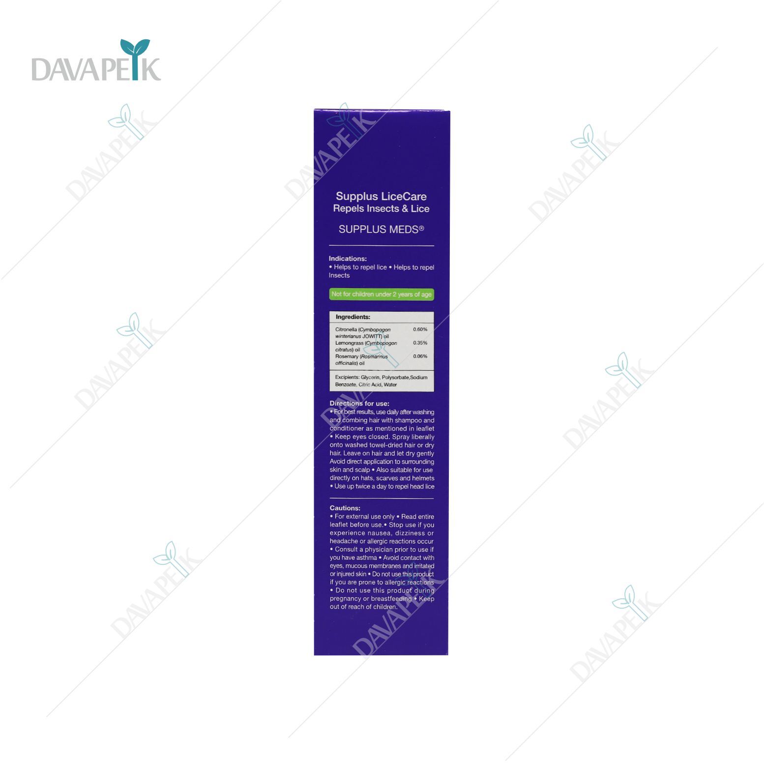  بسته‌ بندی اسپری دفع شپش Supplas Lice Care 