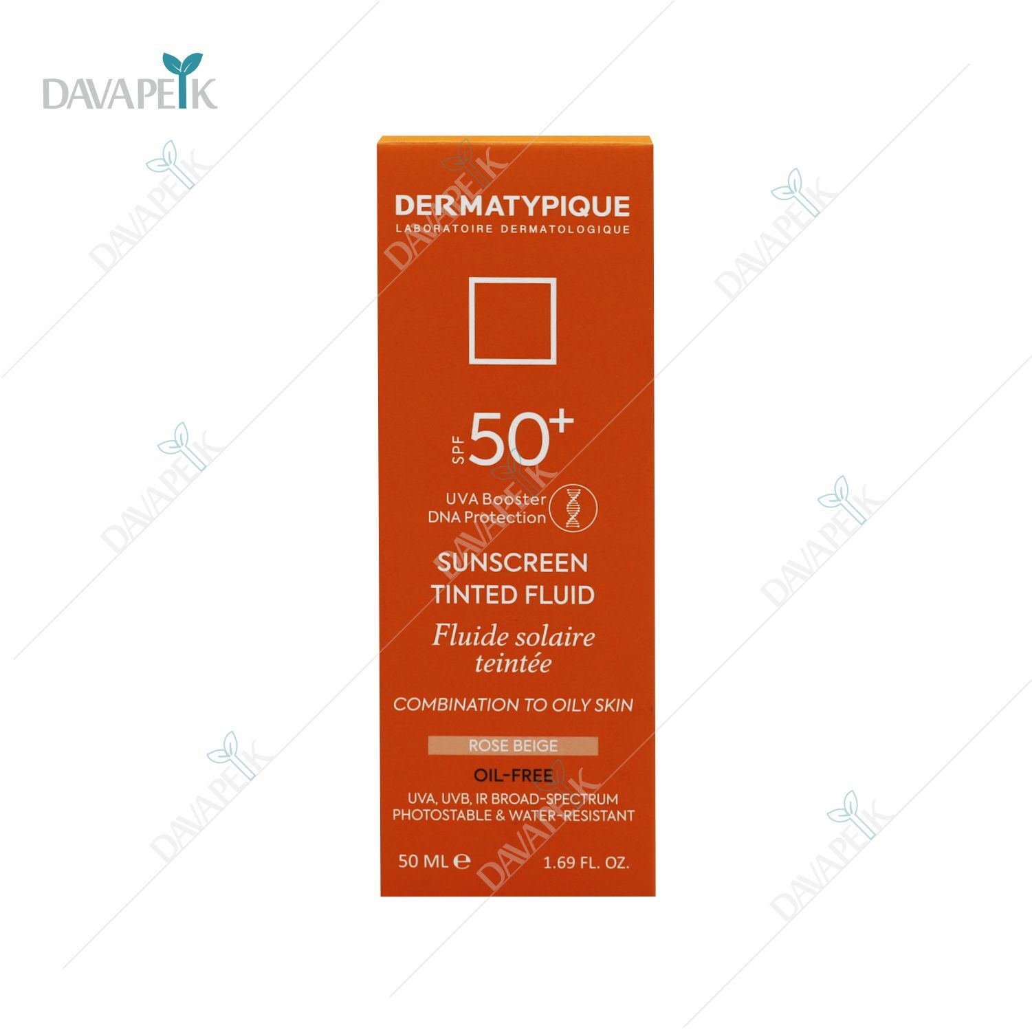  ضدآفتاب فلوئید درماتیپیک رز بژ مخصوص پوست مختلط تا چرب 