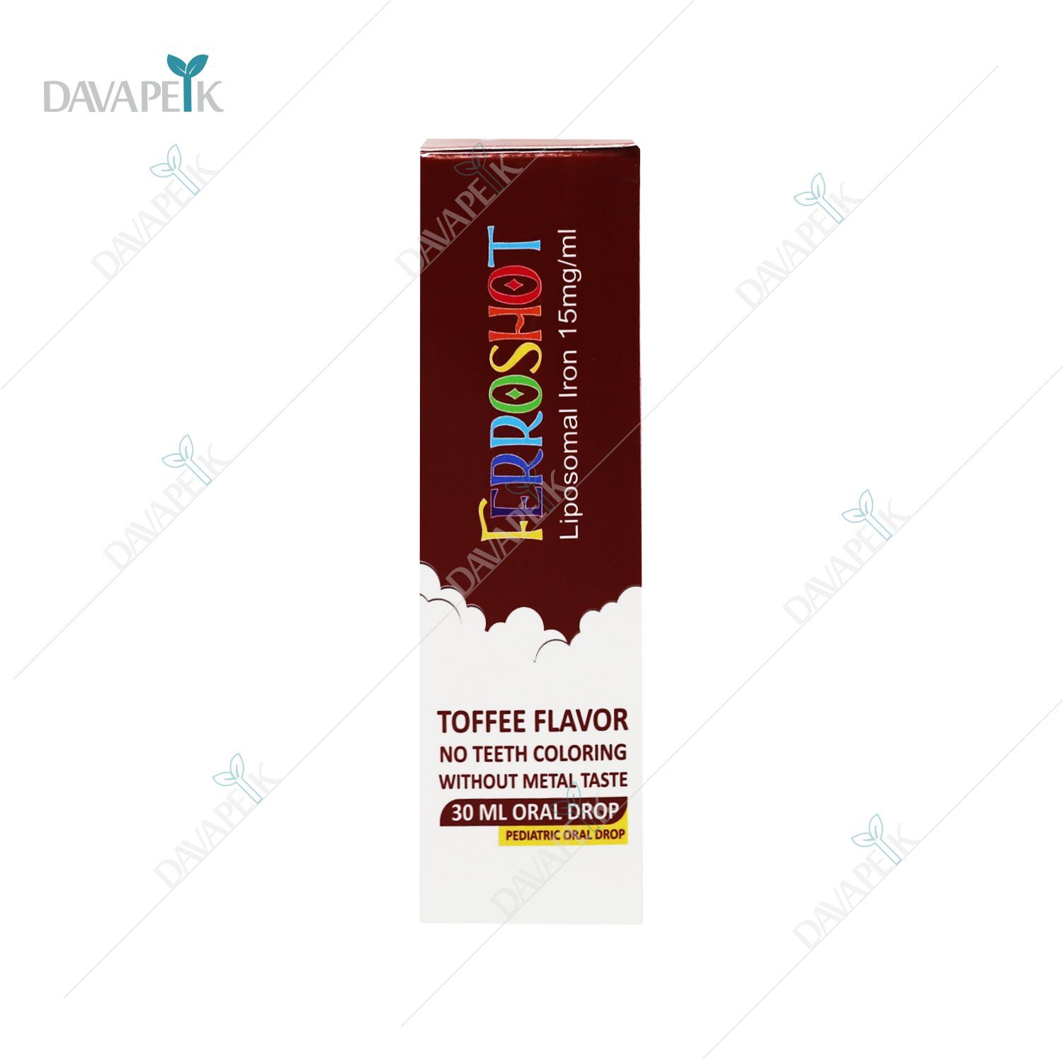 نمای بسته بندی قطره آهن فروشات