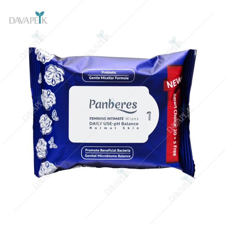 دستمال مرطوب بهداشتی بانوان پنبه ریز مخصوص پوست نرمال