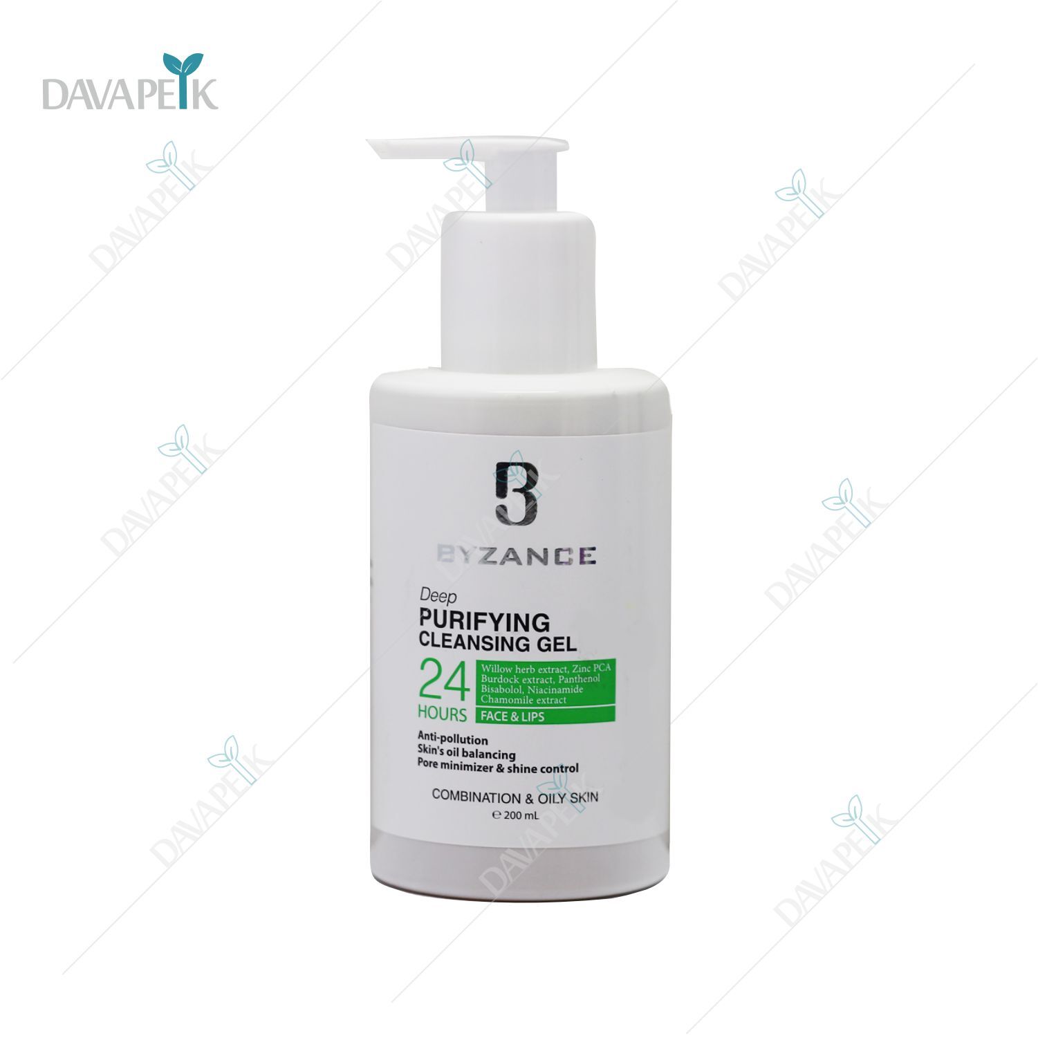  ژل شستشوی صورت بیزانس مخصوص پوست چرب و مختلط 