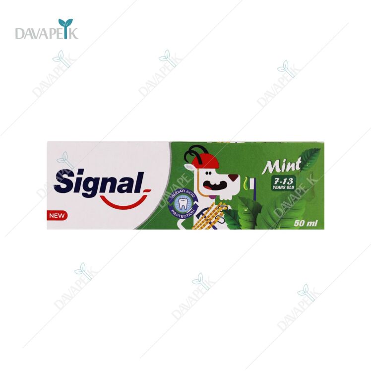 خمیر دندان سیگنال مخصوص کودکان ۷ تا ۱۳ سال با طعم نعنا