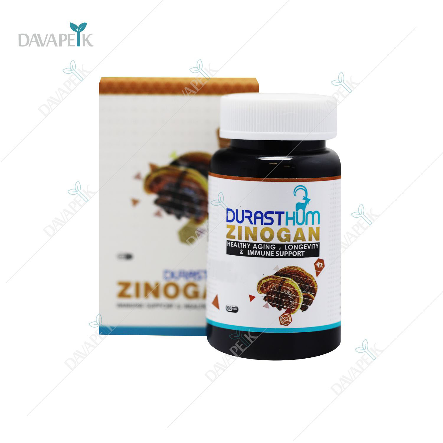  نمای کامل بسته بندی کپسول زینوگان 