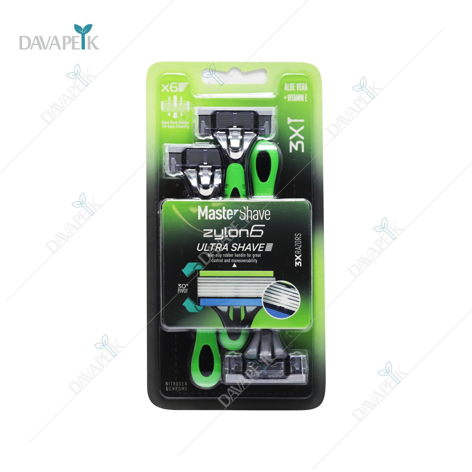  تیغ اصلاح مستر شیو 6 لبه مردانه 