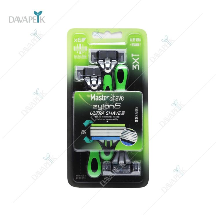تیغ اصلاح مستر شیو 6 لبه مردانه