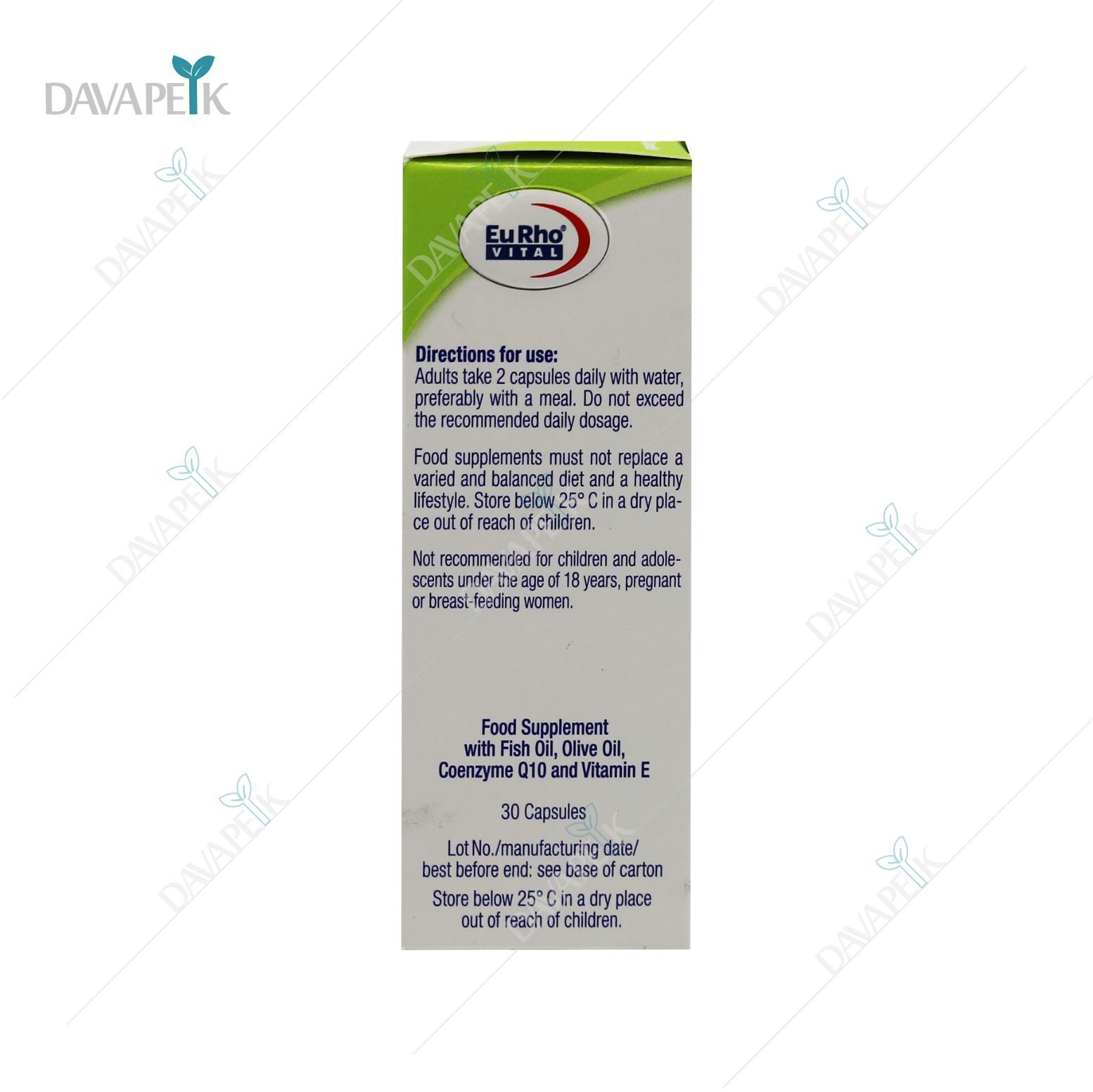  نمای بسته بندی کپسول پلاس امگا و کیوتن 