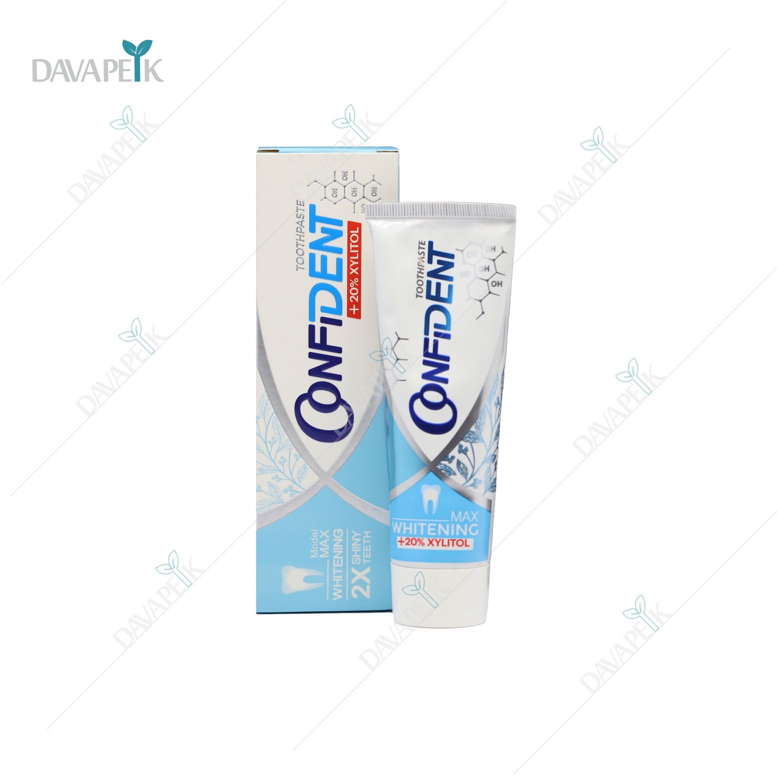  بسته‌ بندی خمیردندان کانفیدنت whitening with xylitol 