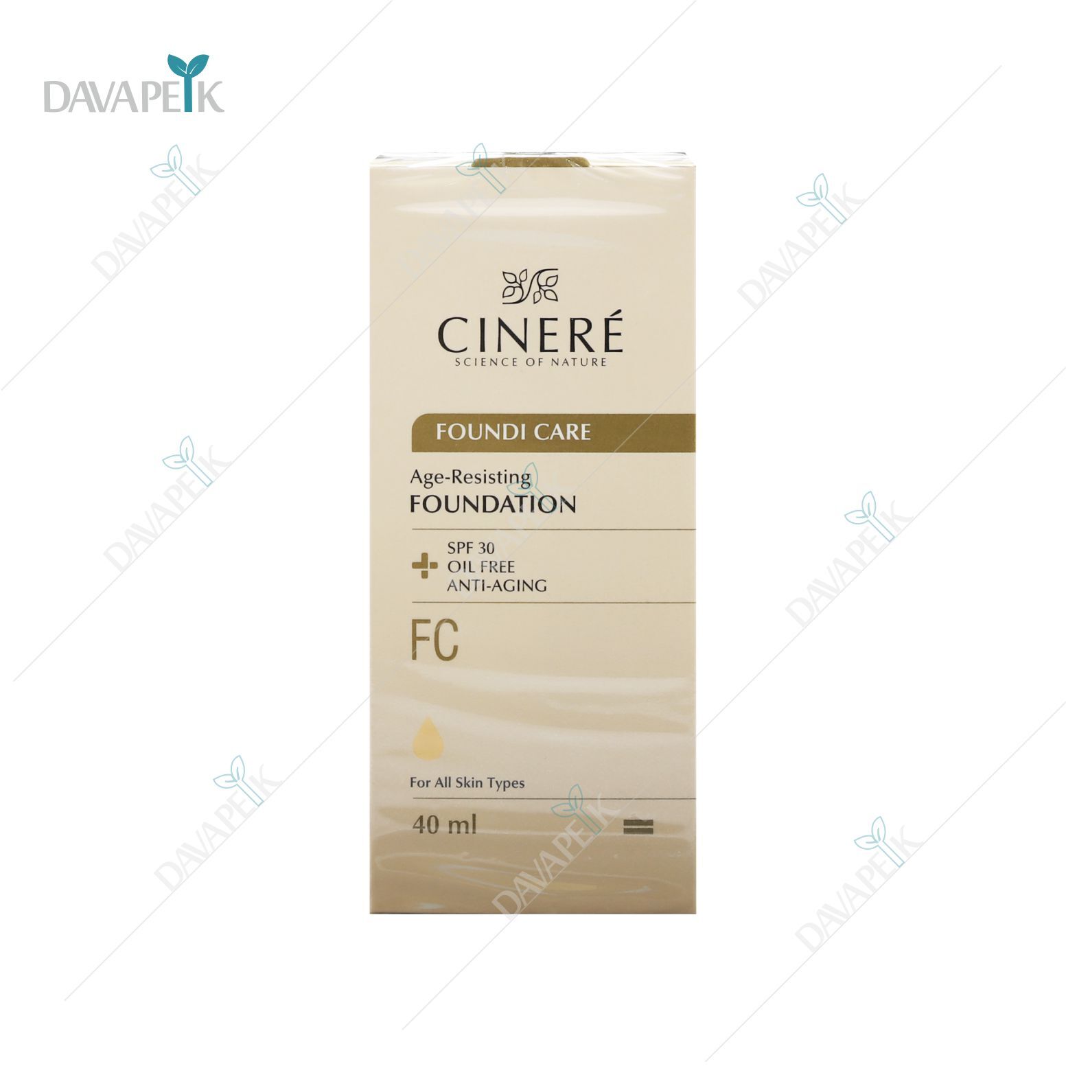  کرم پودر ضدچروک سینره باspf 30 رنگ شماره 2 