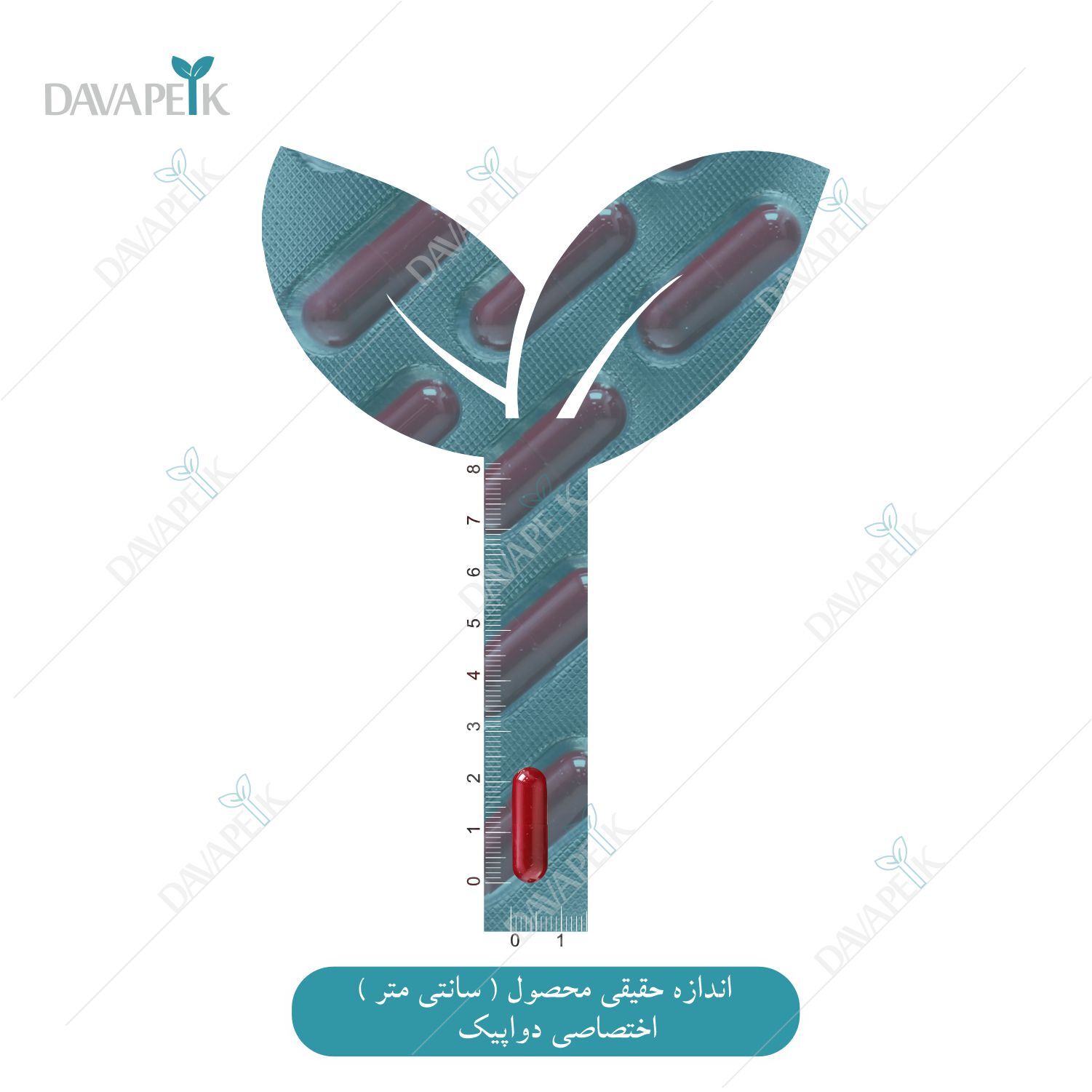  نمای اندازه کپسول فرو پلاس 