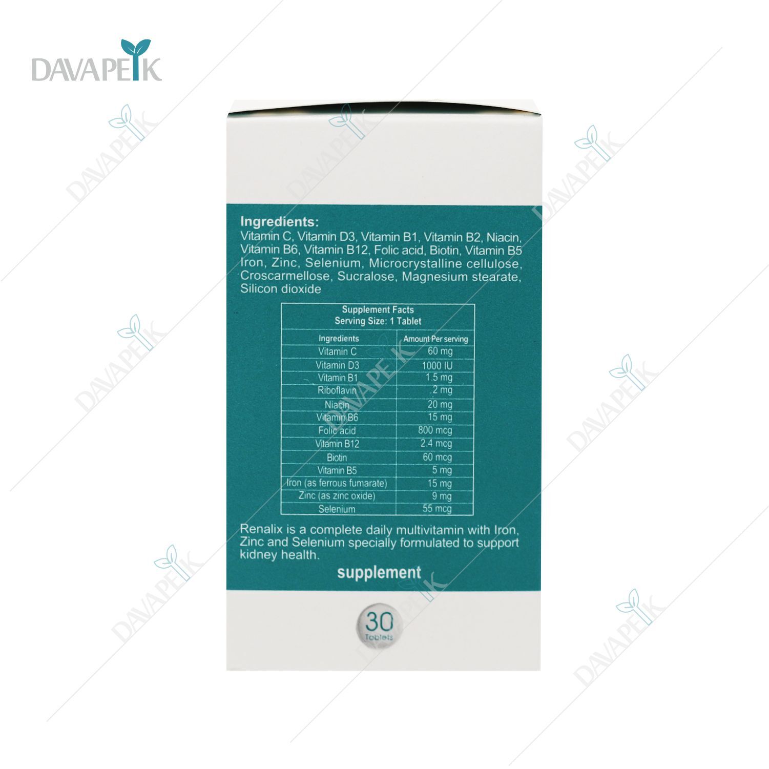  نمای بسته بندی رنالیکس فورت ای 