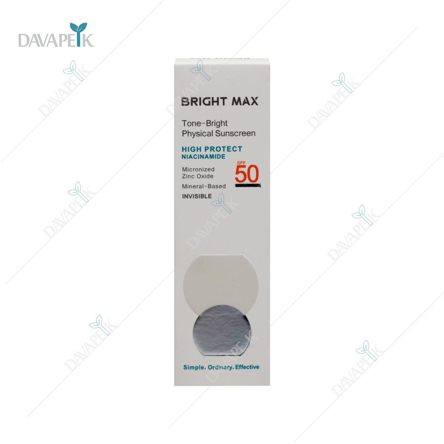 ضد آفتاب فیزیکال برایت مکس بی رنگ تن برایت