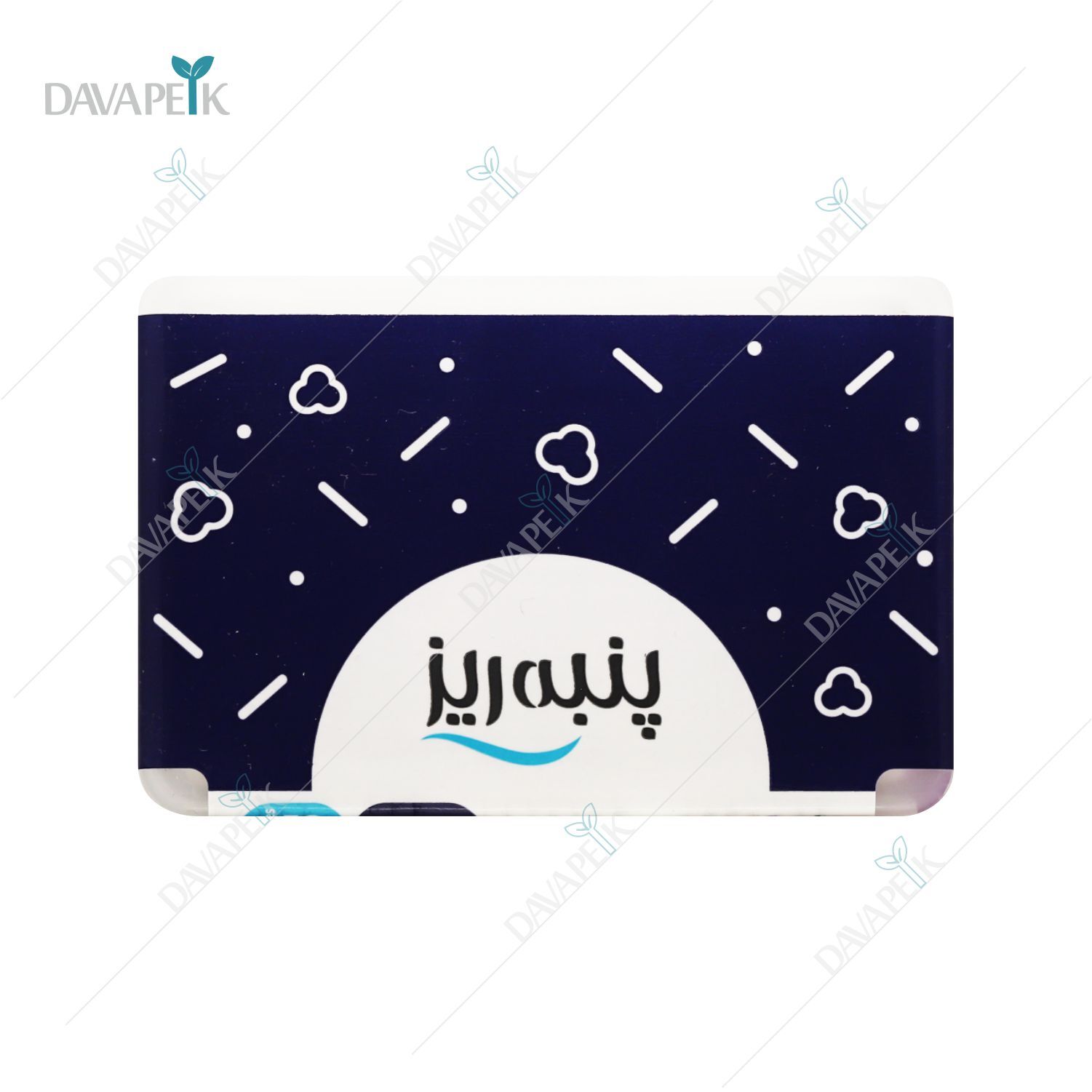 بسته بندی مکعبی ۵۰ عددی گوش پاک کن پنبه ریز