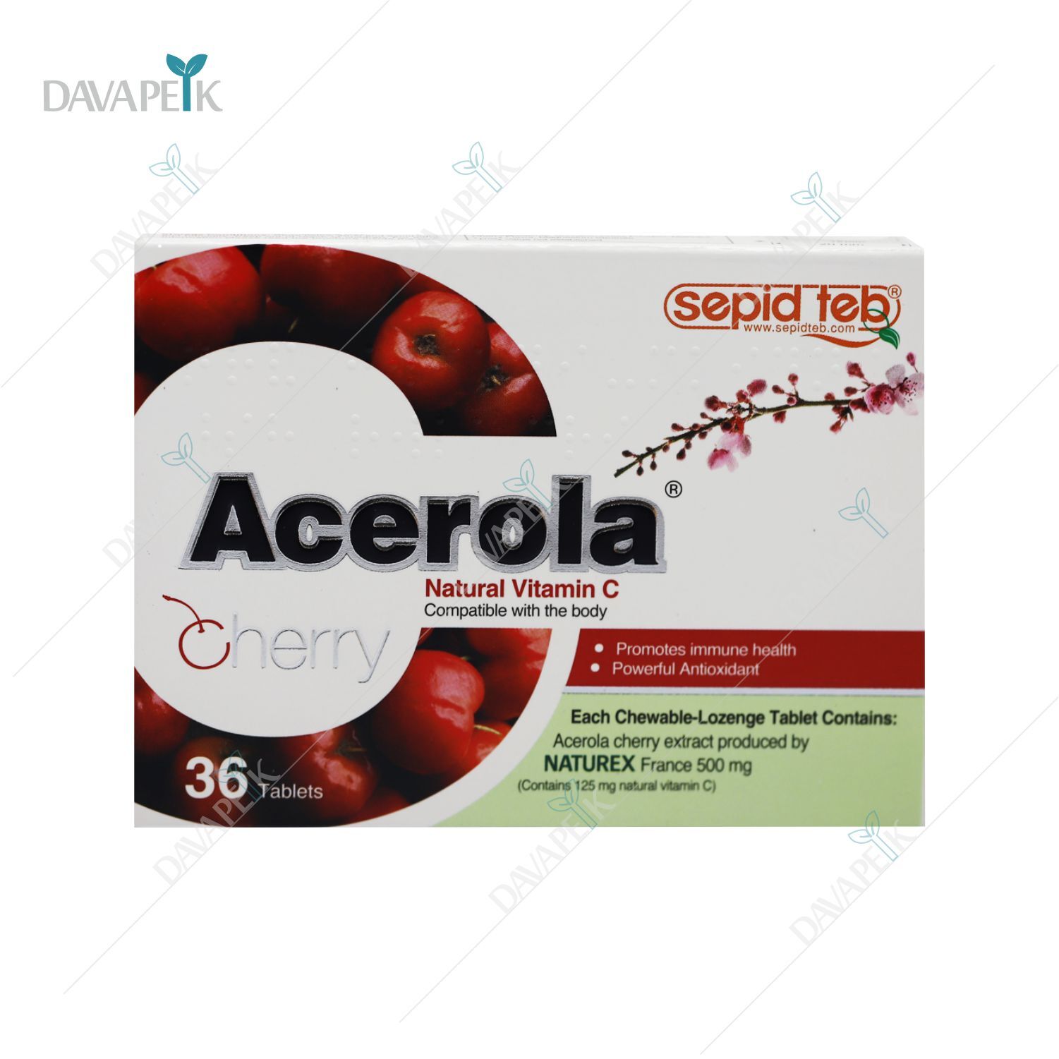 قرص جویدنی با طعم چری آلبالویی