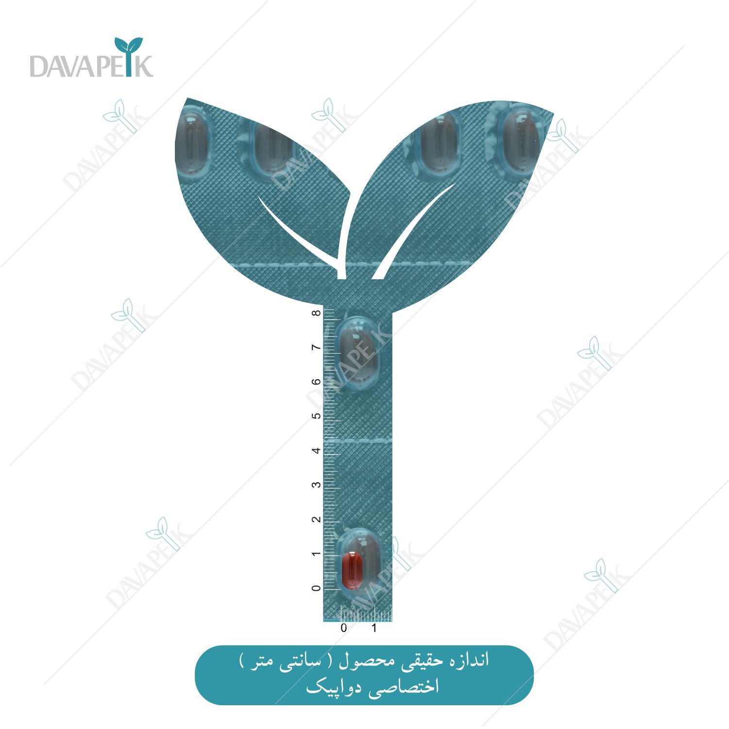  اندازه محصول سافت ژل سی بی دی در دواپیک 