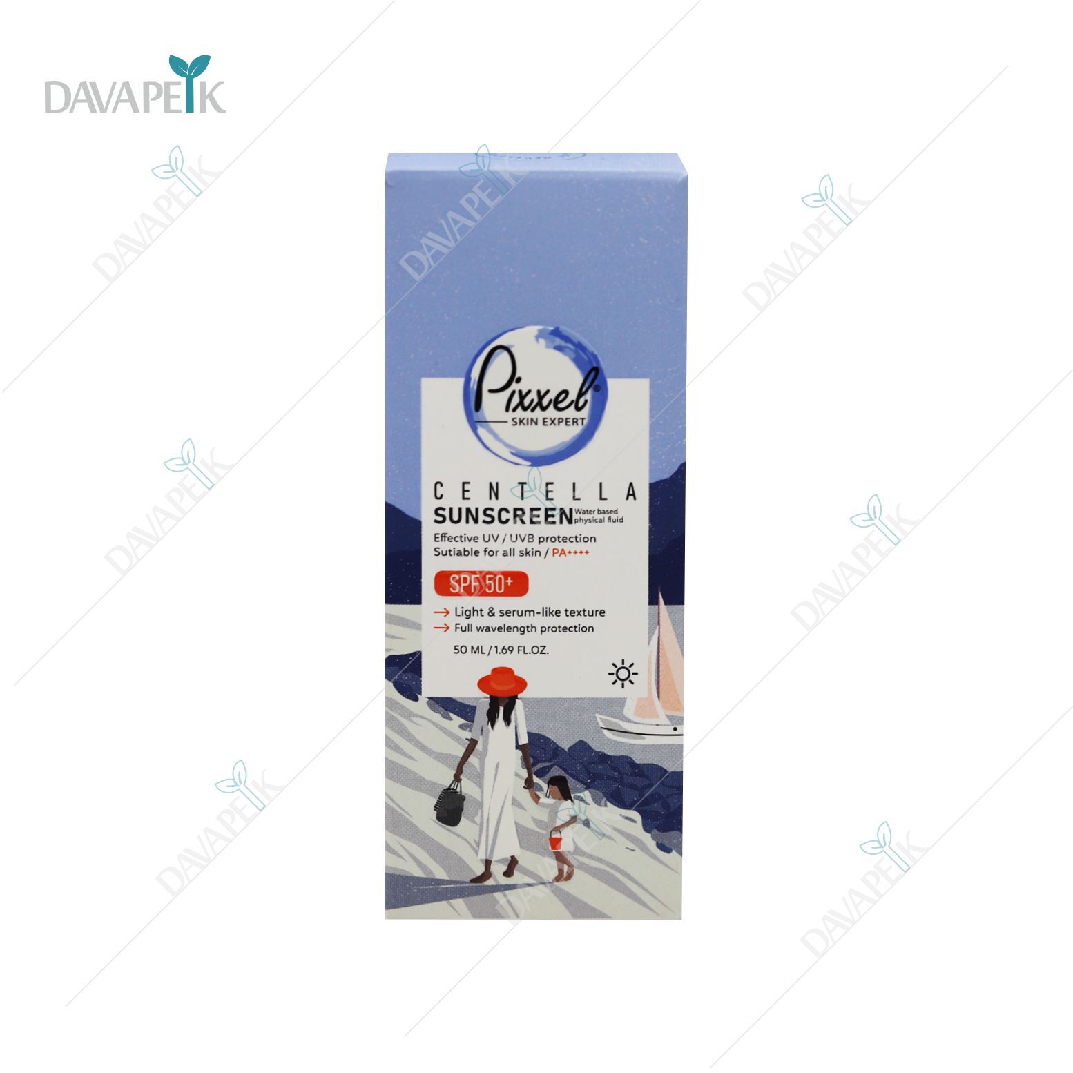  کرم ضدآفتاب صورت بدون رنگ فیزیکال فلوئید با اس پی اف 50 پیکسل 