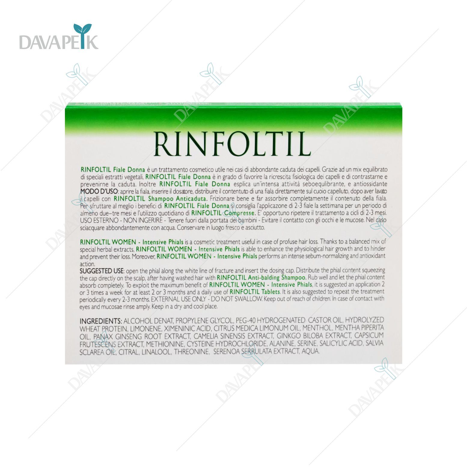  خرید ویال ضد ریزش Rinfoltil Women 