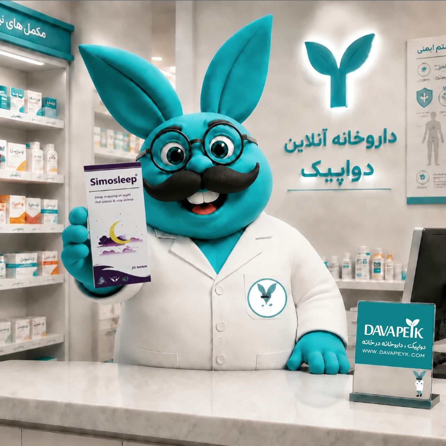 قرص سیموسلیپ سیمرغ داروی عطار در دستان دوادد