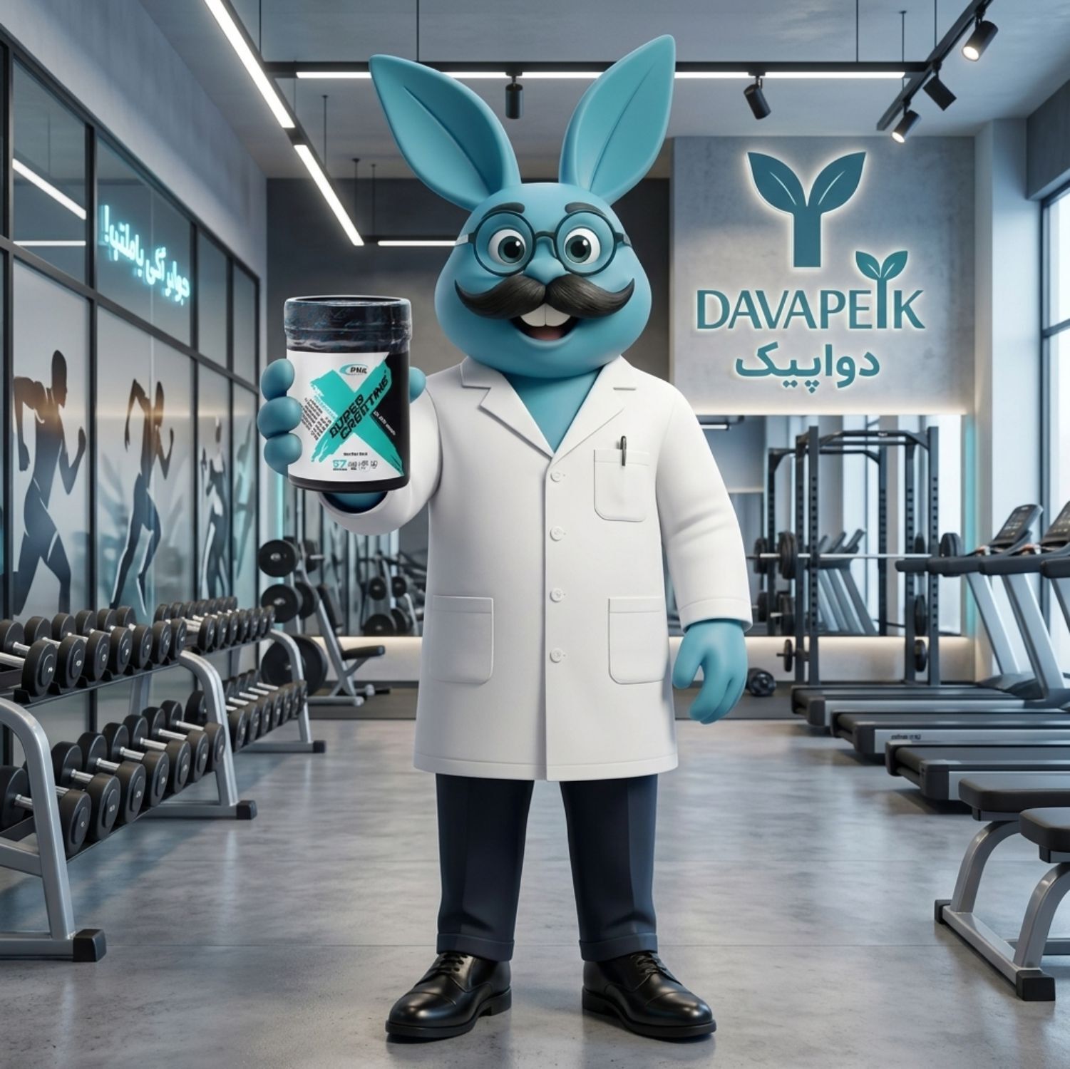  سوپر کراتین با طعم وانیل پی ان سی در دستان دوادد داخل باشگاه 