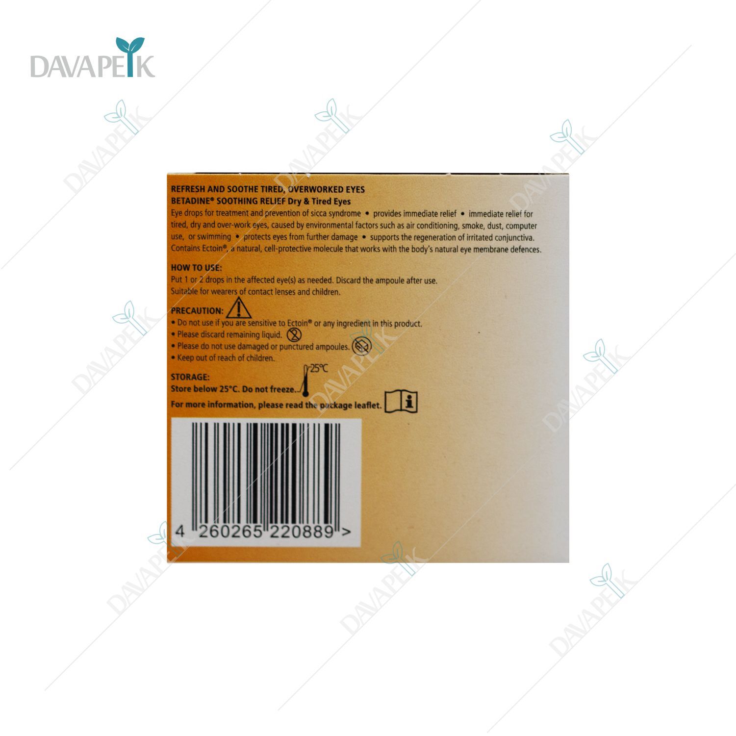 قطره استریل چشمی برای رفع خشکی در سایت دواپیک