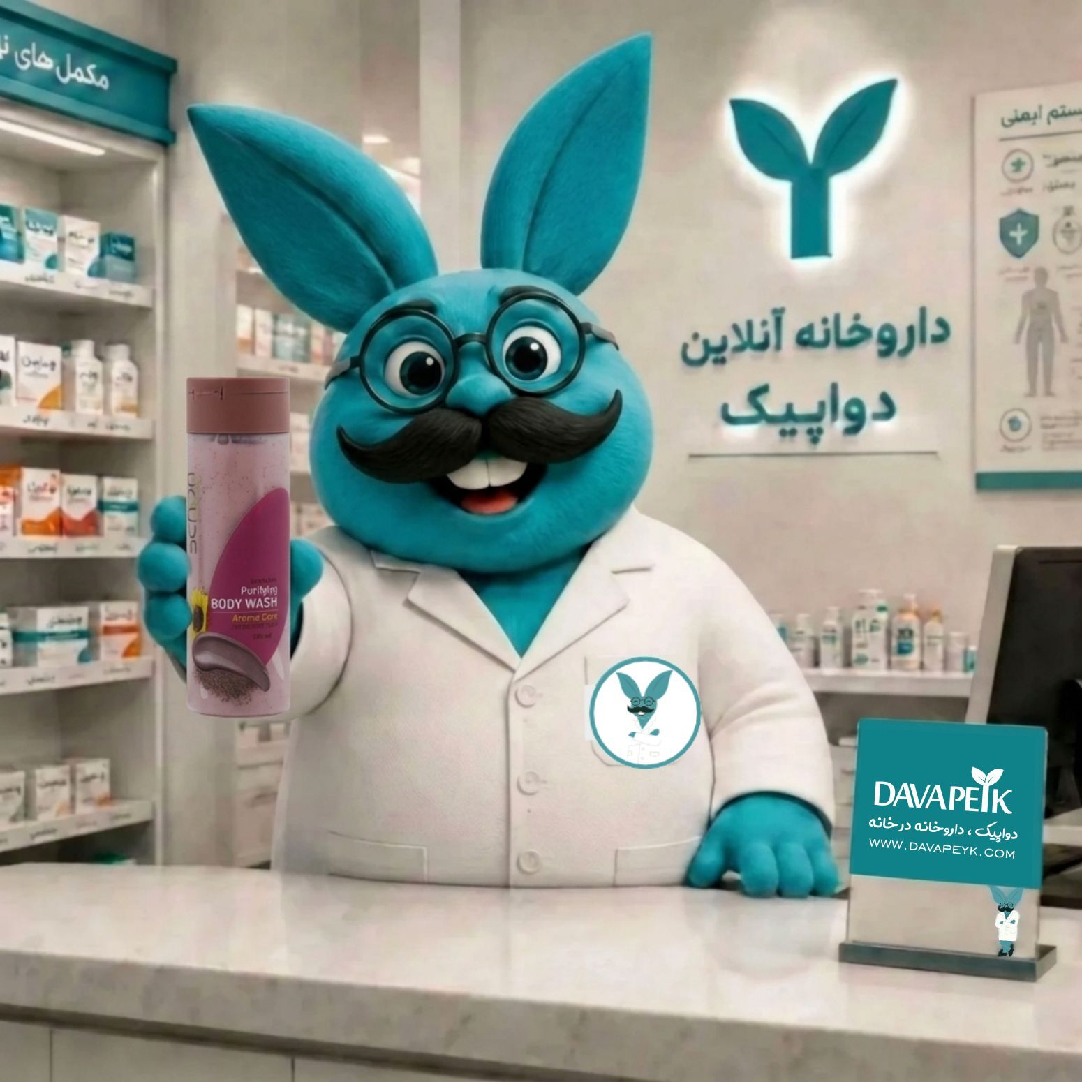  شامپو بدن خاک رس شون در دستان دوادد 