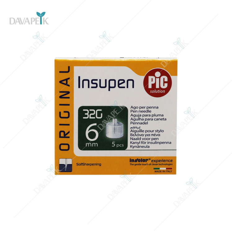 سر سوزن انسولین پیک شماره 6 بسته 5 عددی