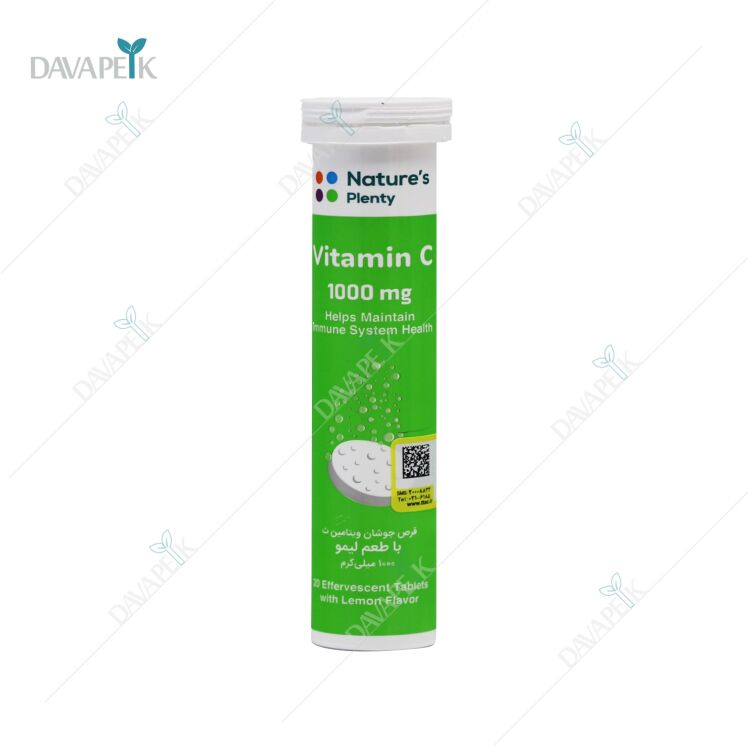 نیچرز پلنتی ویتامین ث 1000 میلی گرمی با طعم لیمو