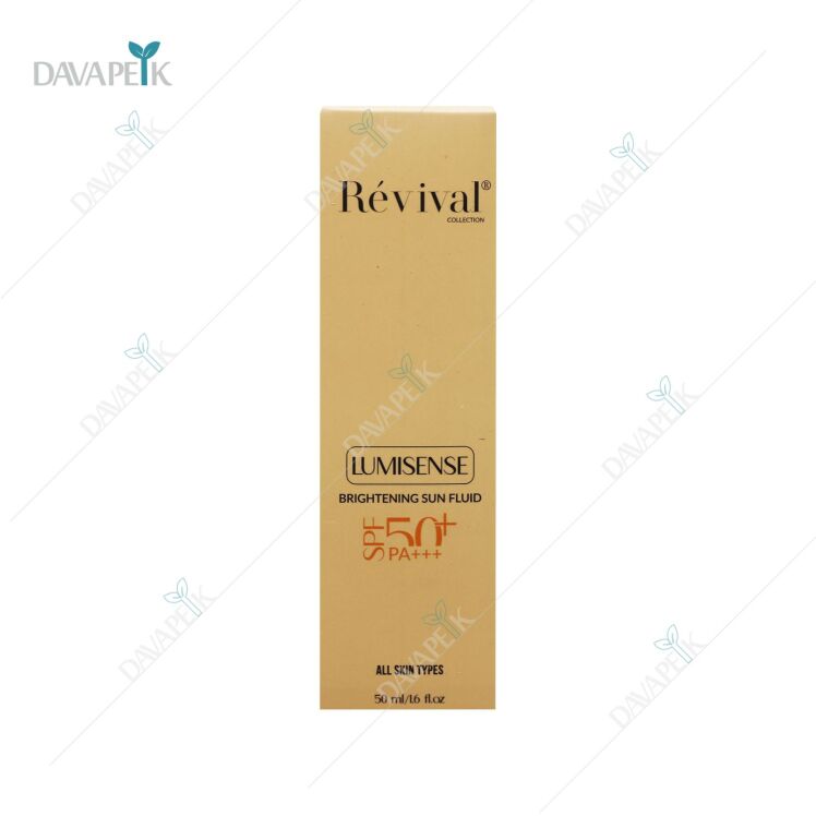 بسته کرمی و سفید با لوگوی Revivall