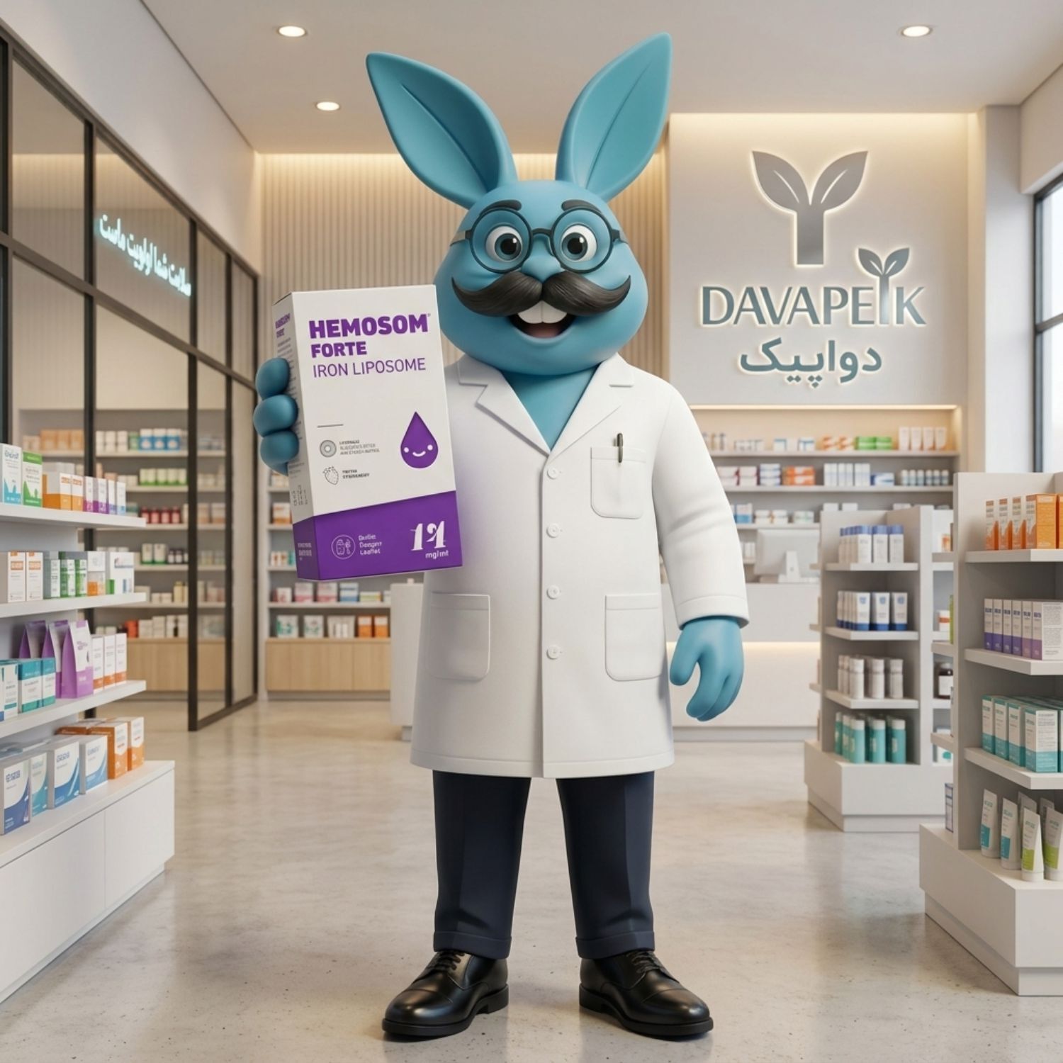  قطره آهن هموزوم فورت در دست دوادد 