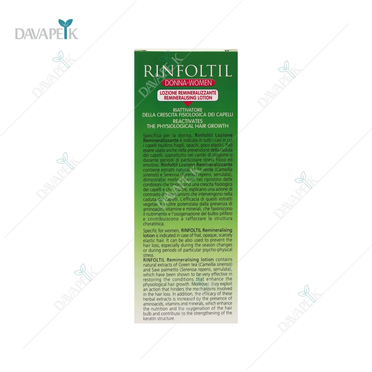  محلول ضد ریزش مو بانوان Rinfoltil 