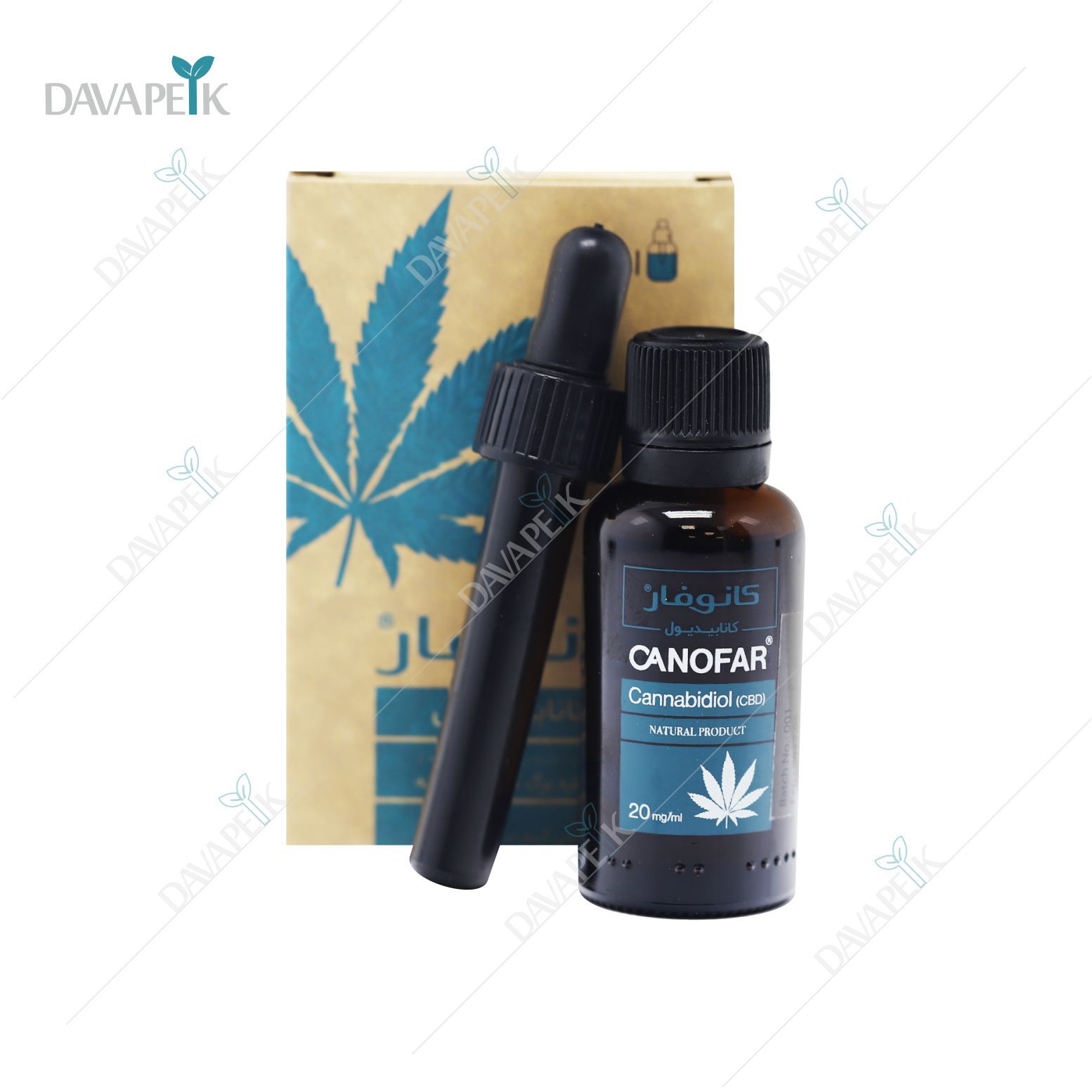 نمای قطره و قطره چکان کانابیدول کانوفار