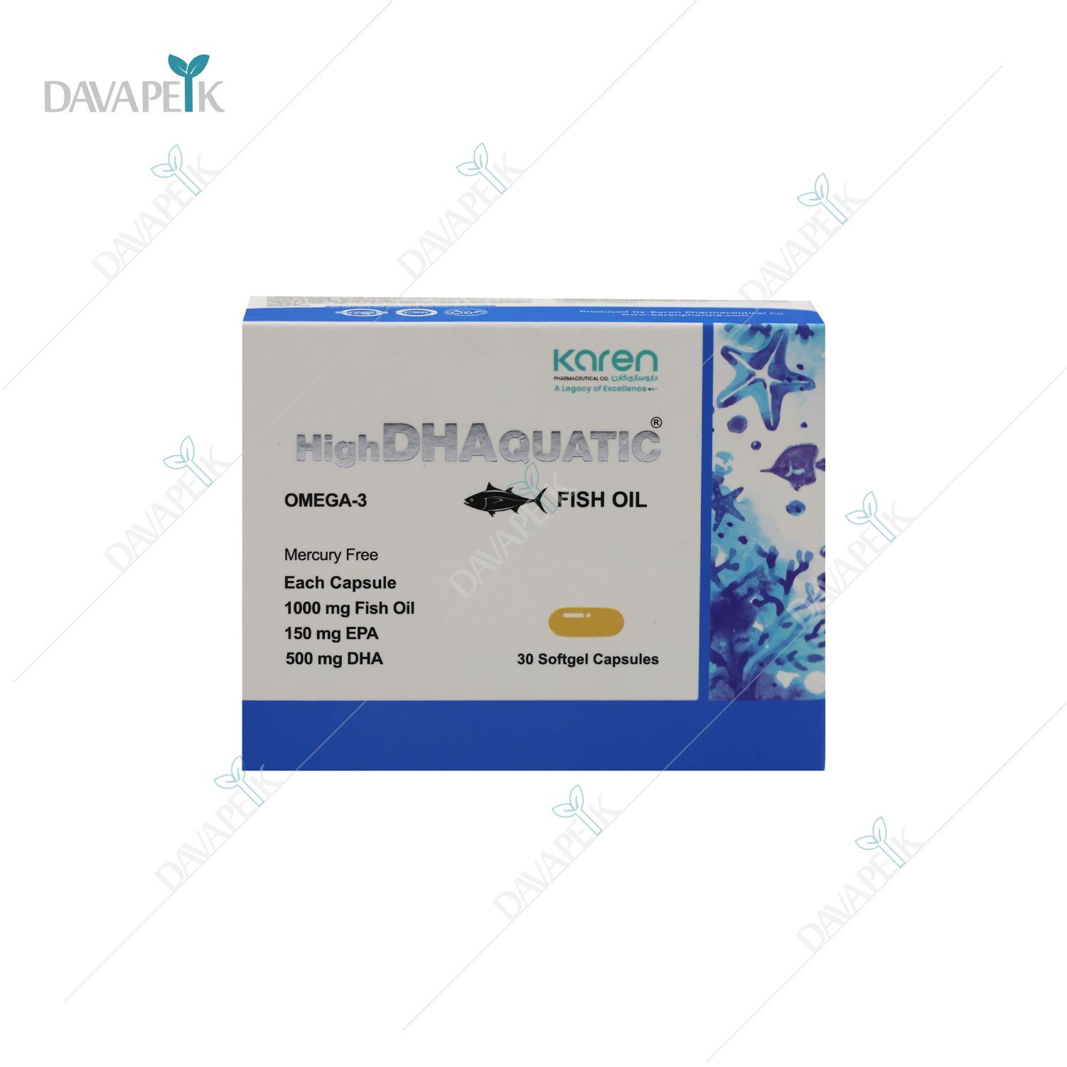  مکمل امگا 3 و روغن ماهی کارن 