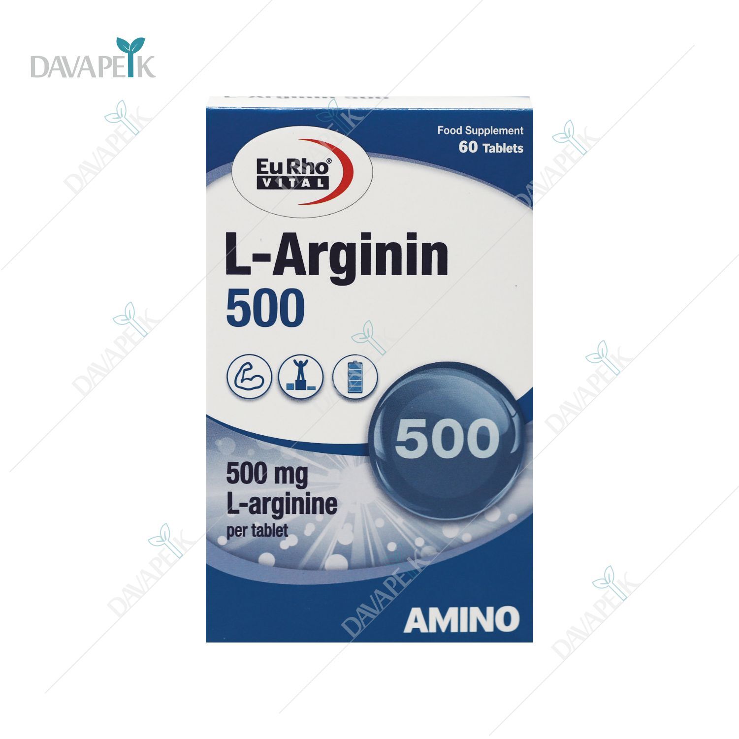  ال آرژنین 500 میلی گرم یوروویتال 