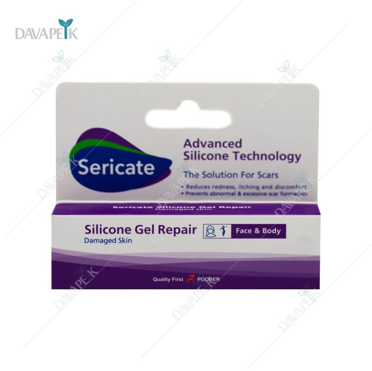 جعبه ژل ترمیم کننده سیلیکونی سری کیت Sericate برای بهبود جای زخم و اسکار