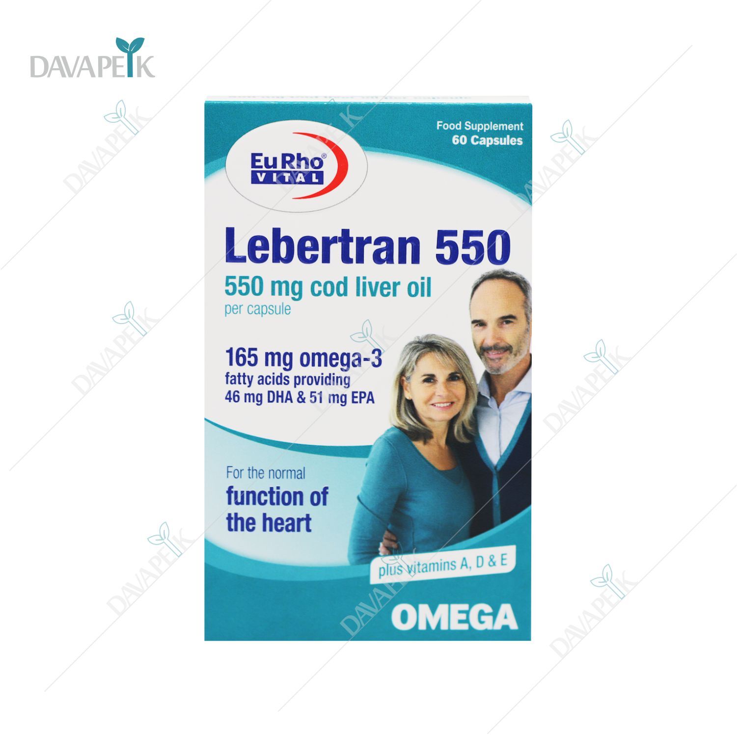  لبرترن 550 میلی گرم روغن کبدماهی یوروویتال 