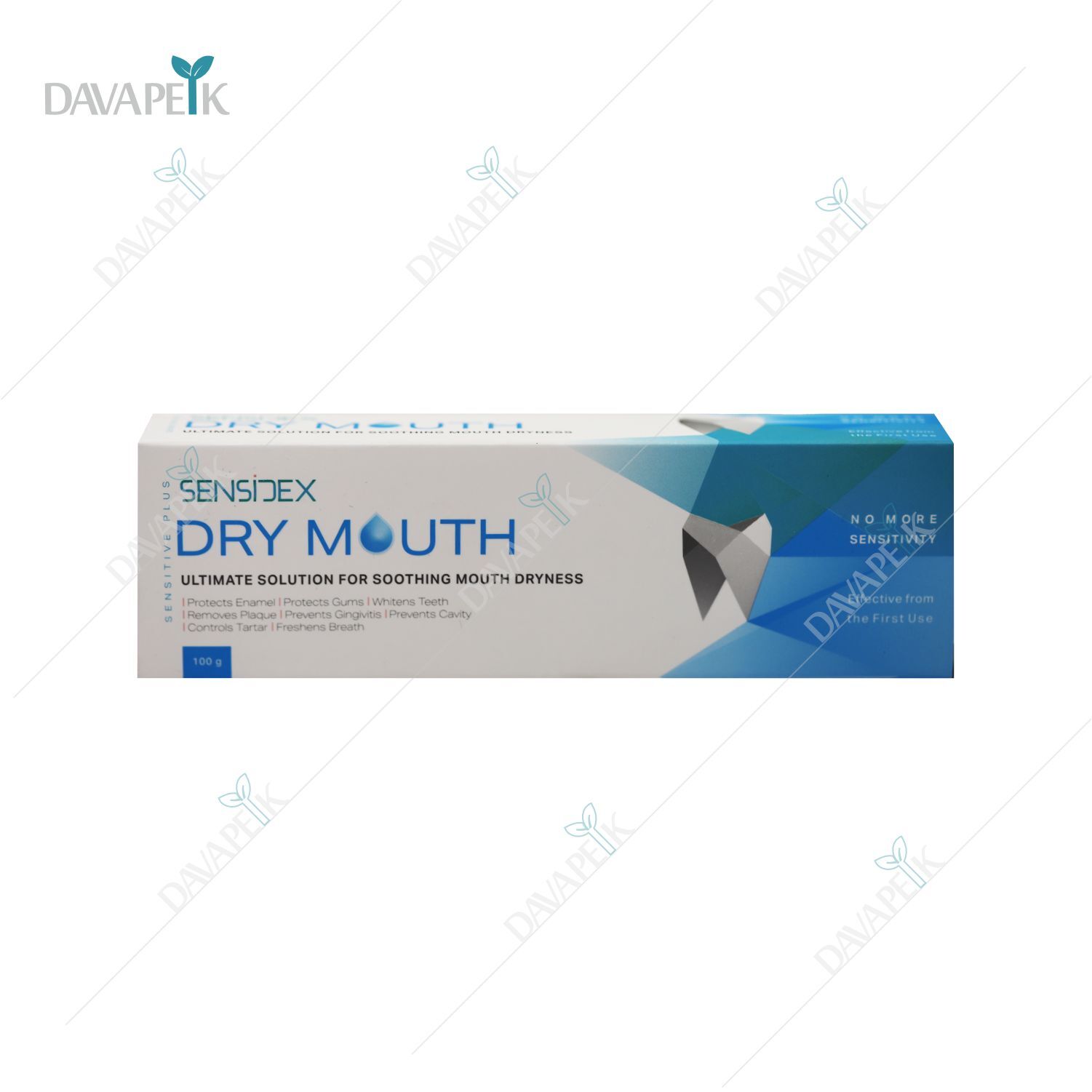 خمیردندان ژله ای سنسیدکس حاوی اسید هیالورونیک