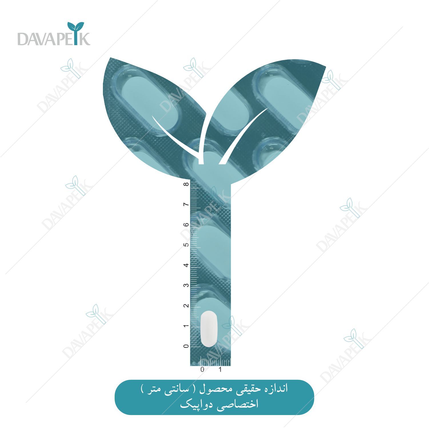  نمای اندازه کپسول ال ارژنین 