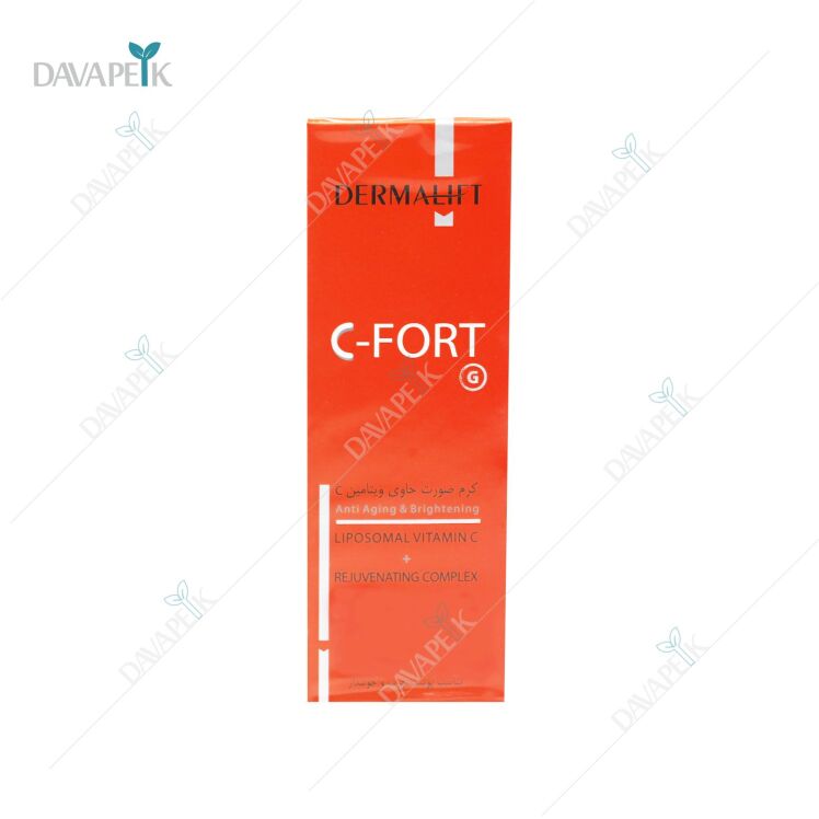 کرم ویتامین C درمالیفت مدل سی‌فورت؛ روشن‌کننده پوست چرب