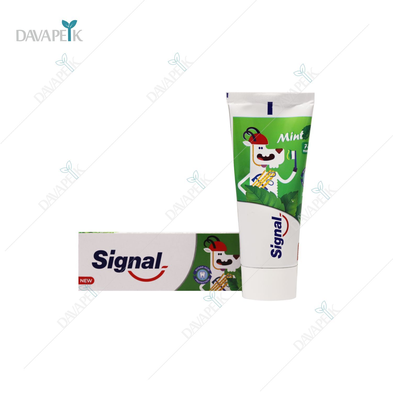  تیوپ خمیر دندان سیگنال با نشانگر سن ۷ تا ۱۳ سال 