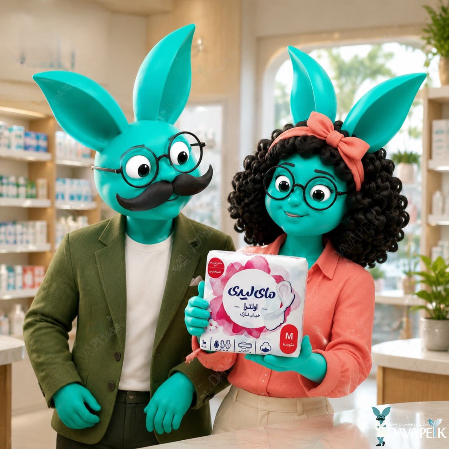 نوار بهداشتی خیلی نازک اولترا 10عددی متوسط مای لیدی با دوادد و بانو