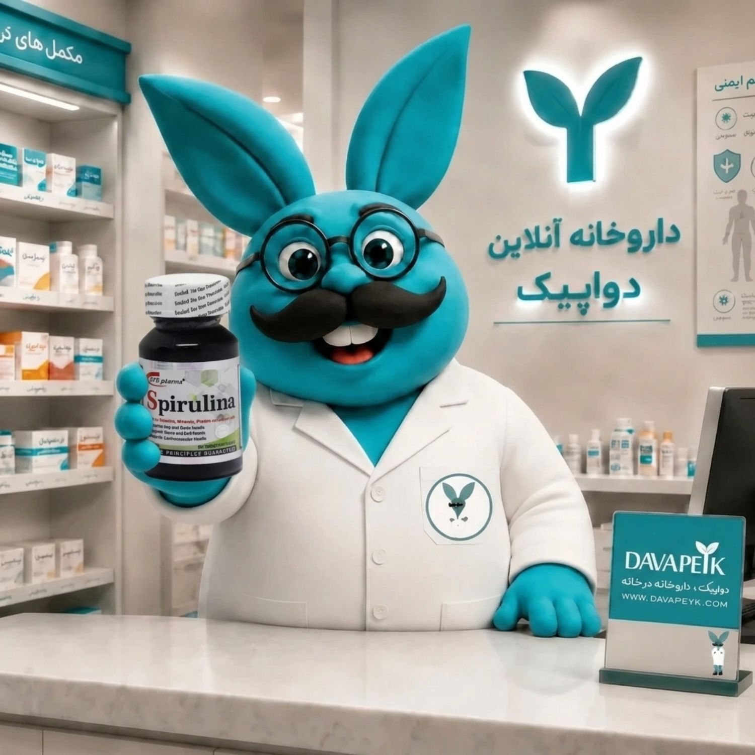  اسپیرولینا اس تی پی فارما در دستان دوادد 