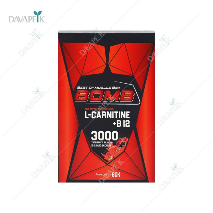 بمب ال کارنیتین و ب12 3000 میلی گرم بی اس کی 