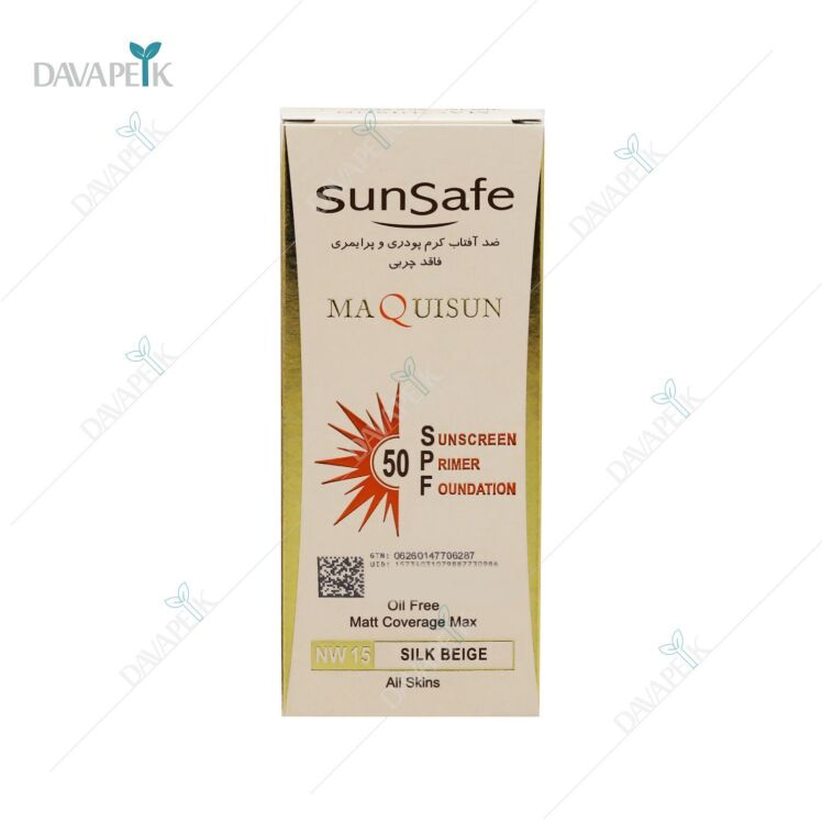کرم ضد آفتاب سان سیف SPF 50 مدل مکی سان رنگ بژ ابریشمی NW15