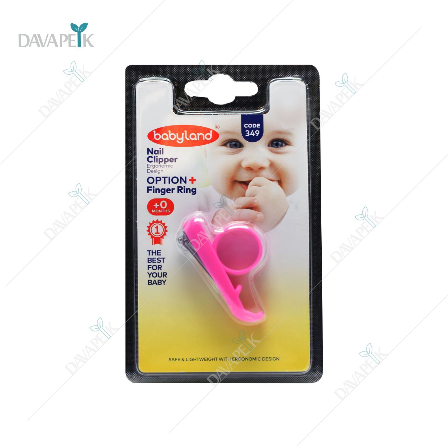 ناخن گیر کودک بی بی لند کد 349 با طراحی ارگونومیک و حلقه انگشت