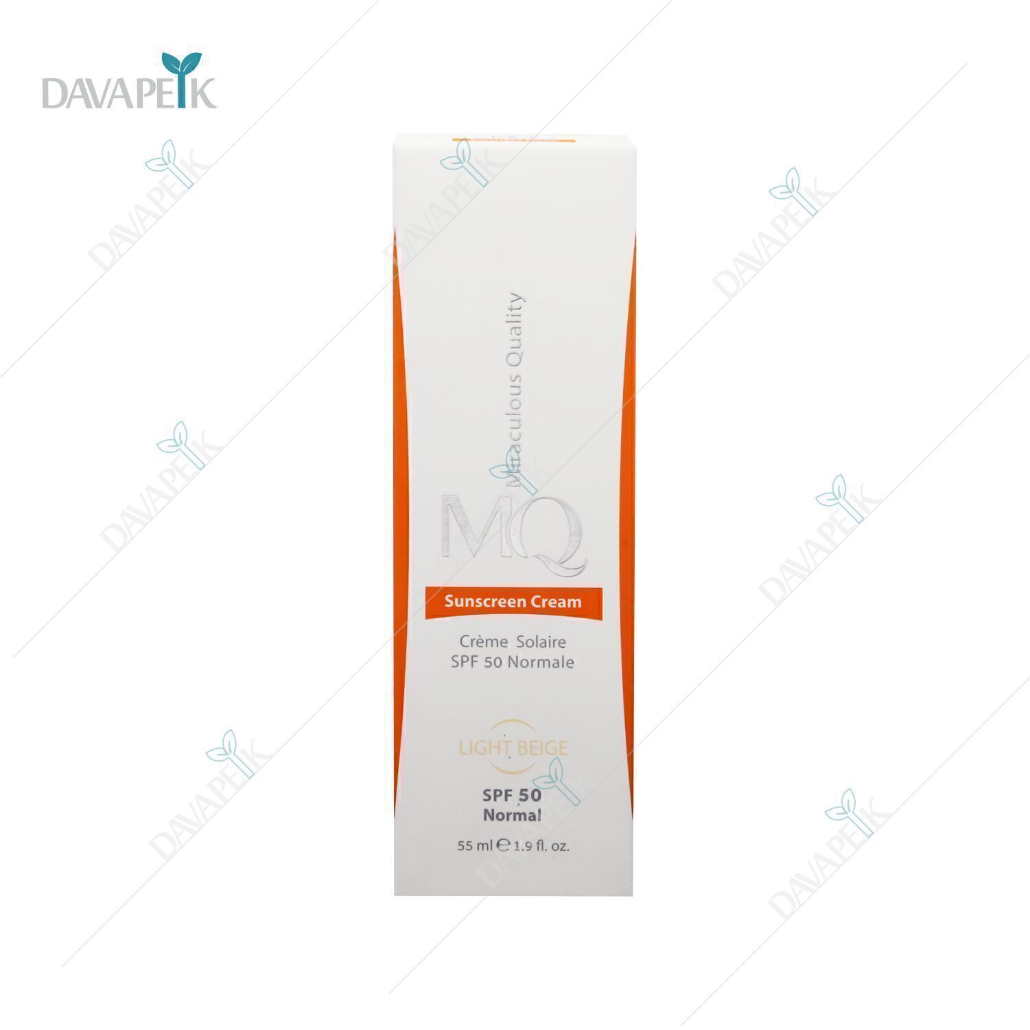  ضدآفتاب رنگی MQ مخصوص پوست نرمال لایت بژ SPF 50 