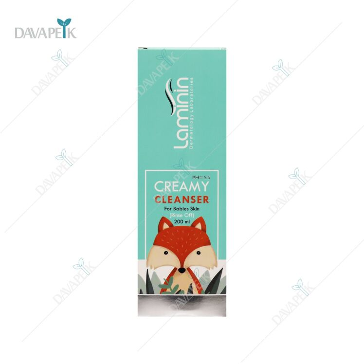 شوینده کرمی پوست کودک لامینین با قابلیت آبکشی Laminit Creamy Cleanser